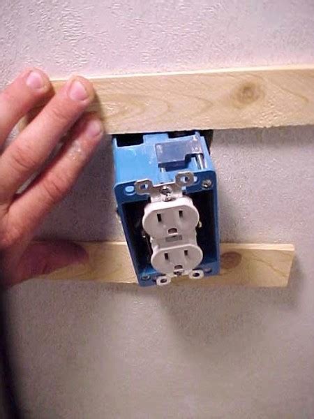 electrical box wont stay in mobile home wall|loose electrical outlet box repair.